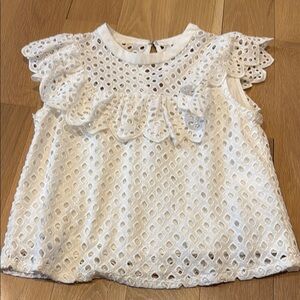 Endless Rose Eyelet Ruffle Tank